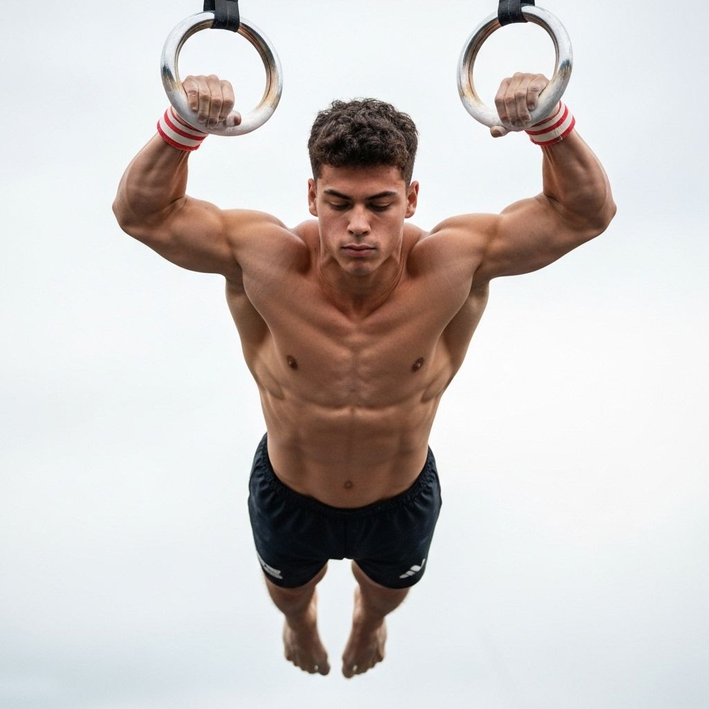 GHB Gymnastic Rings in use